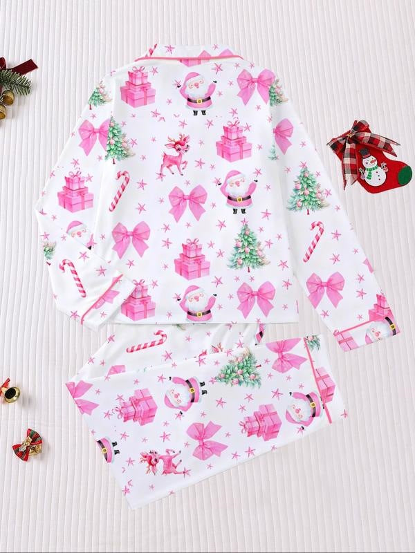 Christmas pajamas set made of flannel S 81333
