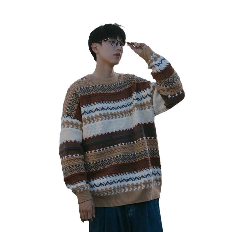 Men's Fair Isle Knit Sweater