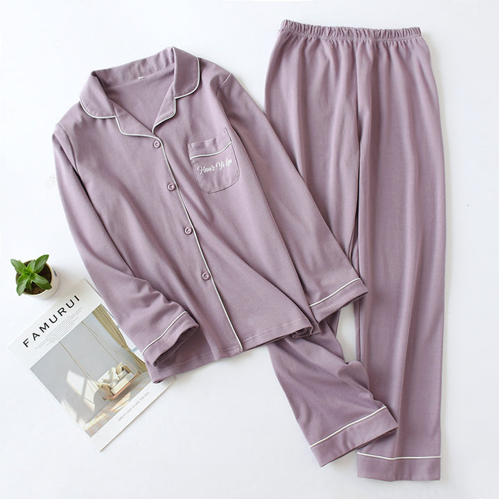 Cotton pajama set for couples