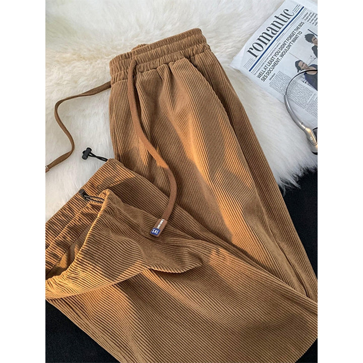 Kord casual pants with drawstring, lined