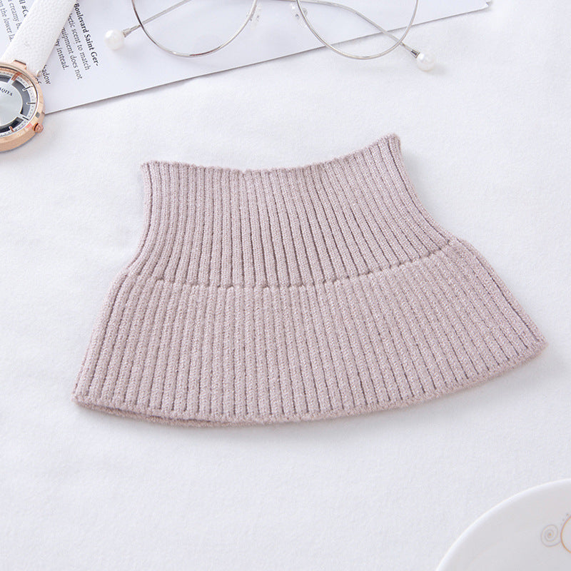 Warming neck warmer with high collar