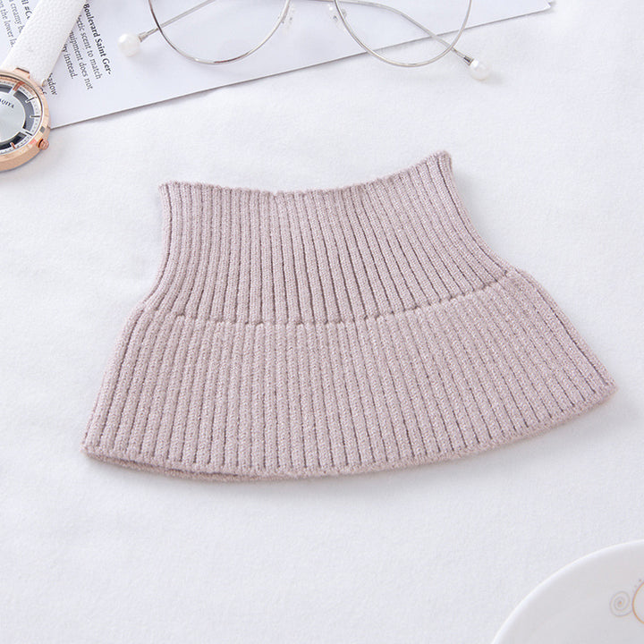 Warming neck warmer with high collar