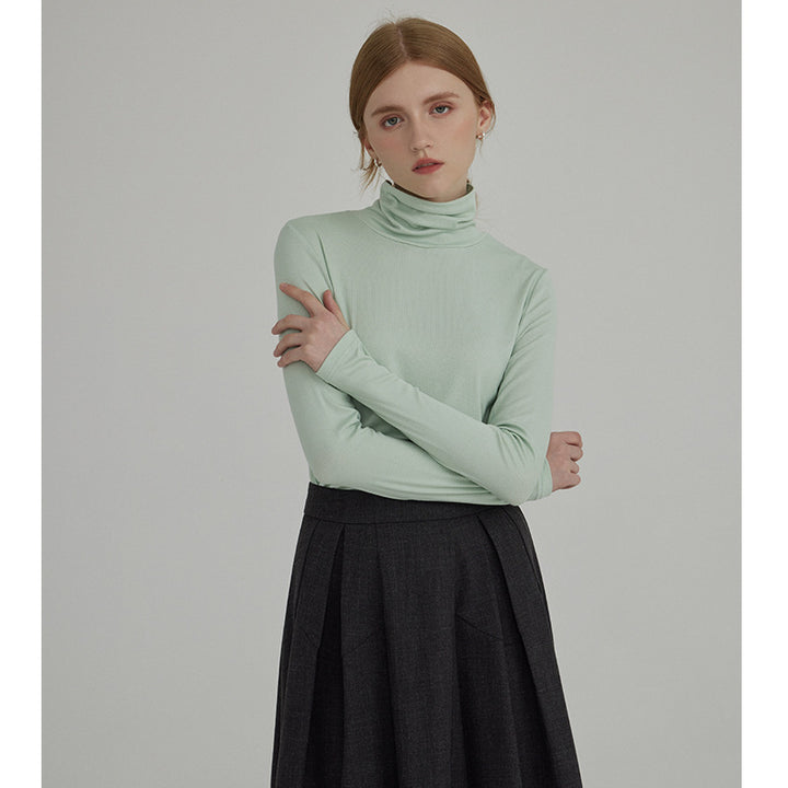 Women's Long Sleeve Base Layer Shirt, Solid Color
