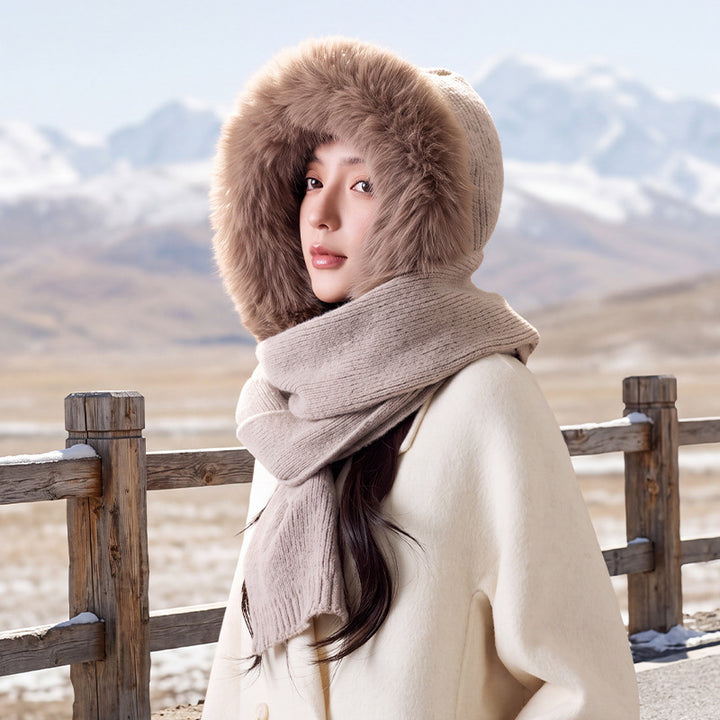 Women’s set of hat and scarf, lined