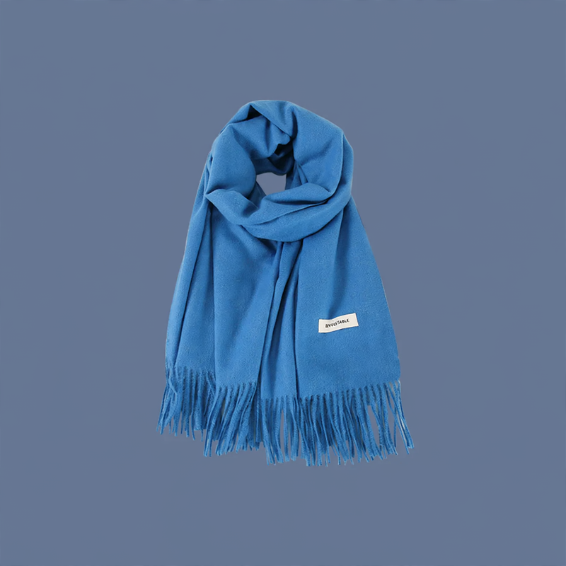 Fashionable scarf in small blue, various designs