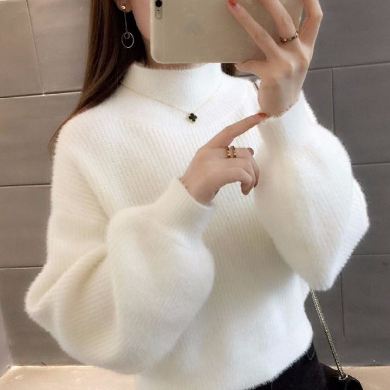 Women's Sweater, Short, Lantern Sleeves, Knit