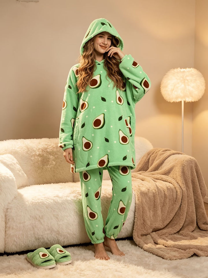 Family Pajama Set, Printed, for Couples