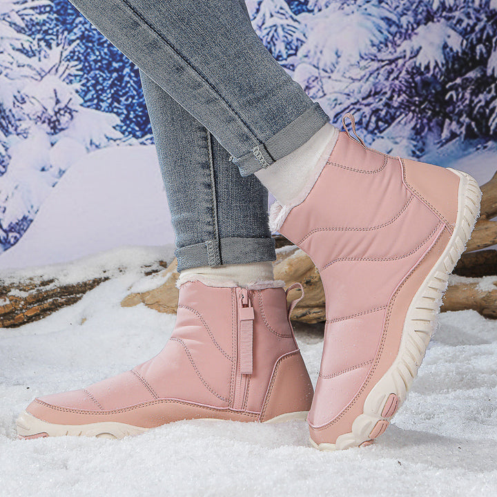 Waterproof men's winter boots with warm lining