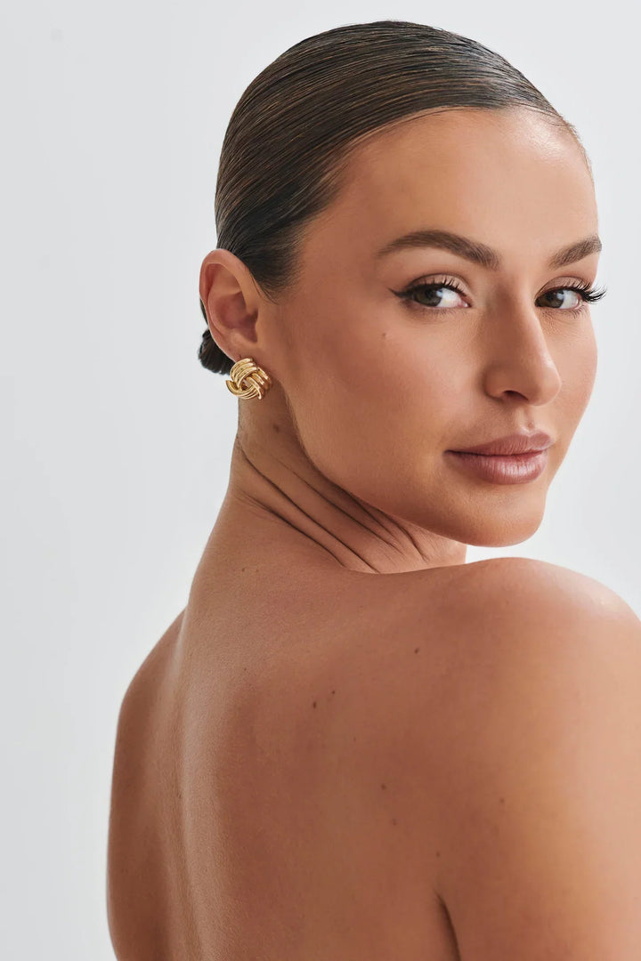 Mune | Knotted Earrings Gold