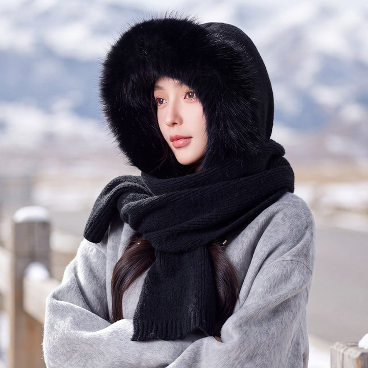 Women’s set of hat and scarf, lined