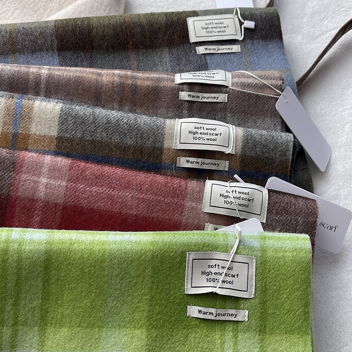 Classic wool scarf, 100% wool, 180x30 cm
