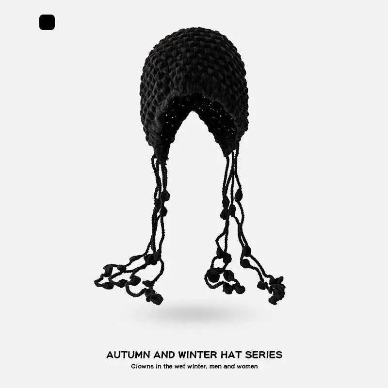 Versatile Knit Set: Hooded Scarf and Cloak