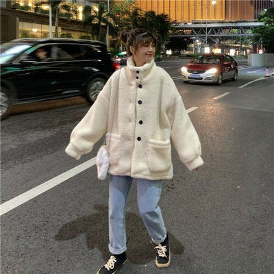 Lambswool Jacket, loose and versatile