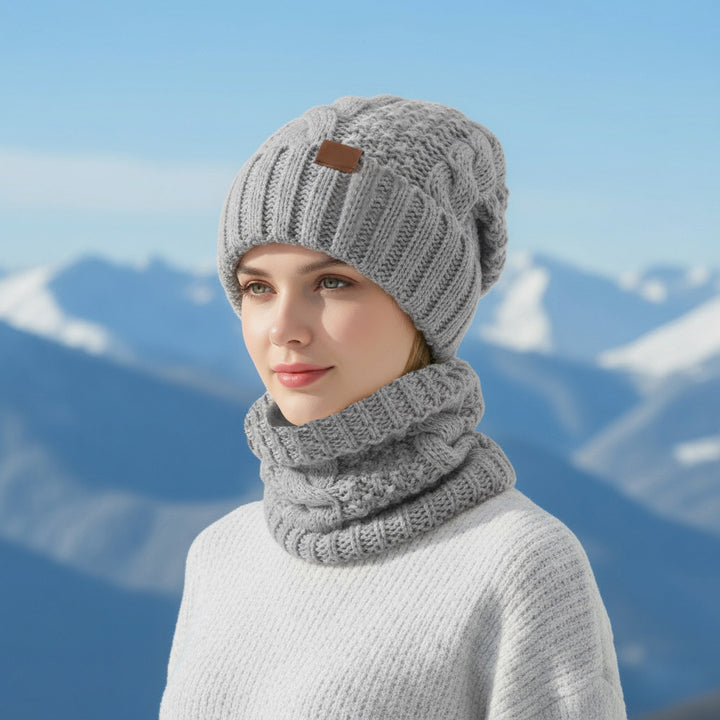 Winter Set: Knit beanie and scarf