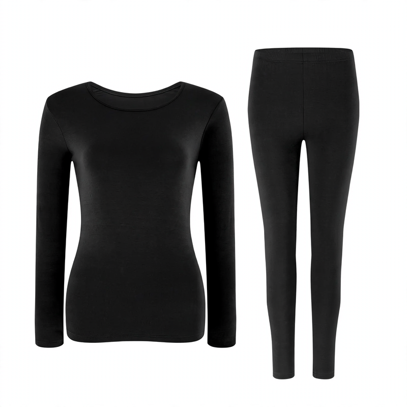 Women's Thermal Underwear Set, Modal, Warming, Crew Neck