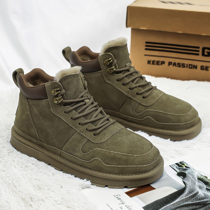 Insulated winter snow boots, slip-resistant