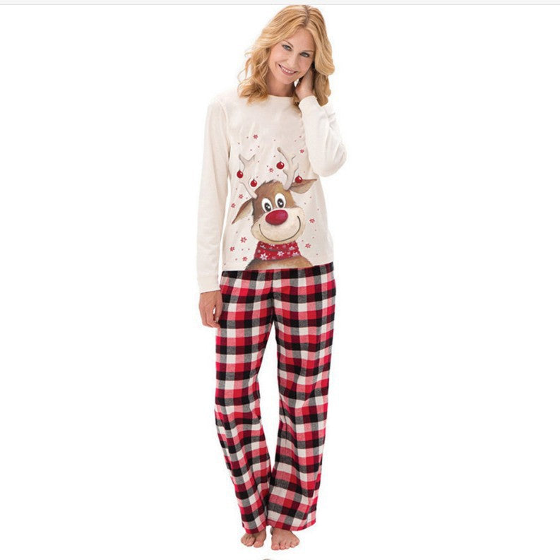 Family Pajama Set, Moose Print, Long Sleeve