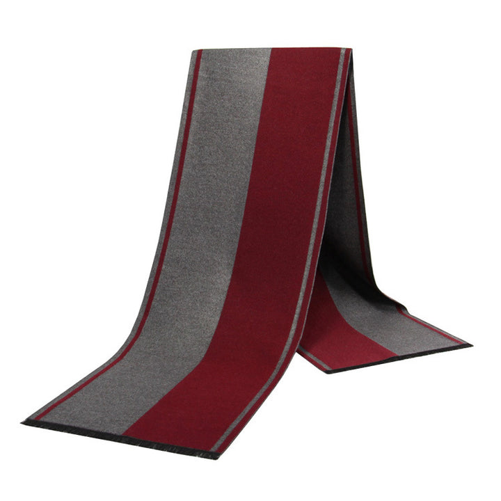 Classic winter scarf for men, 180 cm