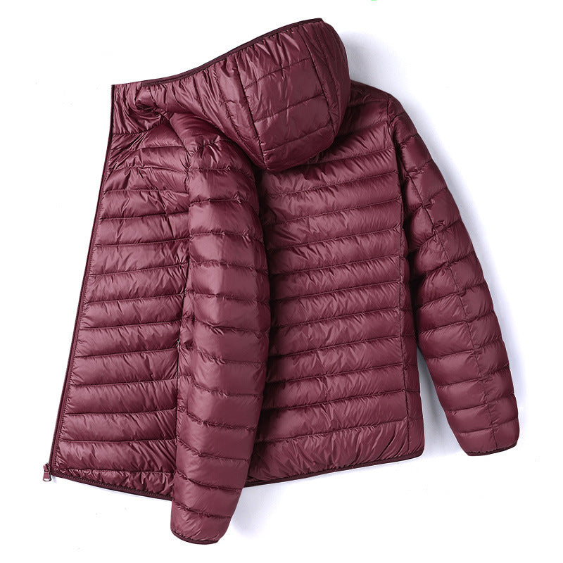 Men's quilted jacket, lightweight, short, padded