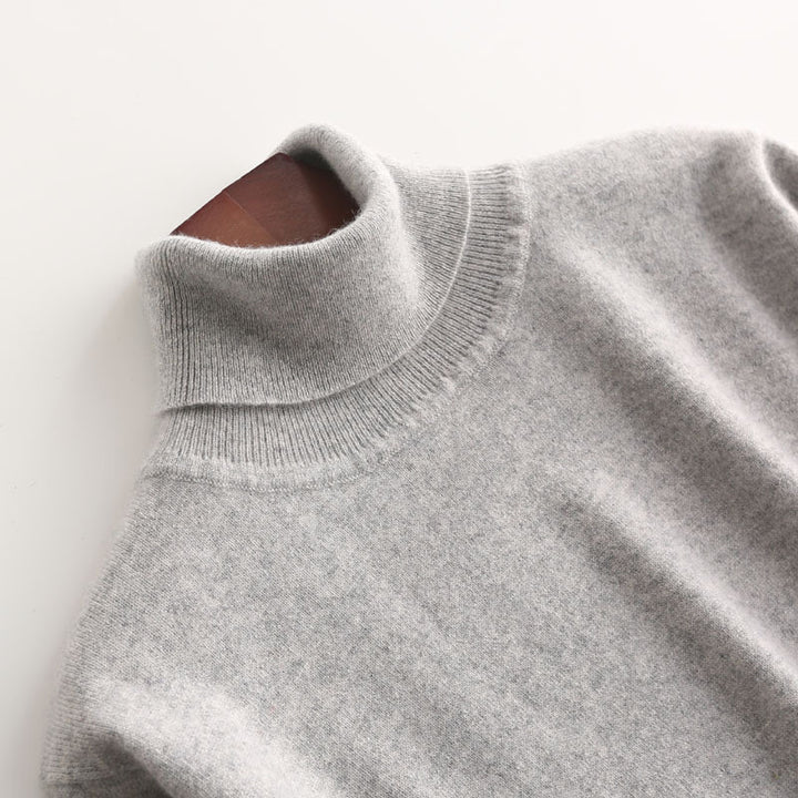 Men's Wool Sweater with Turtleneck