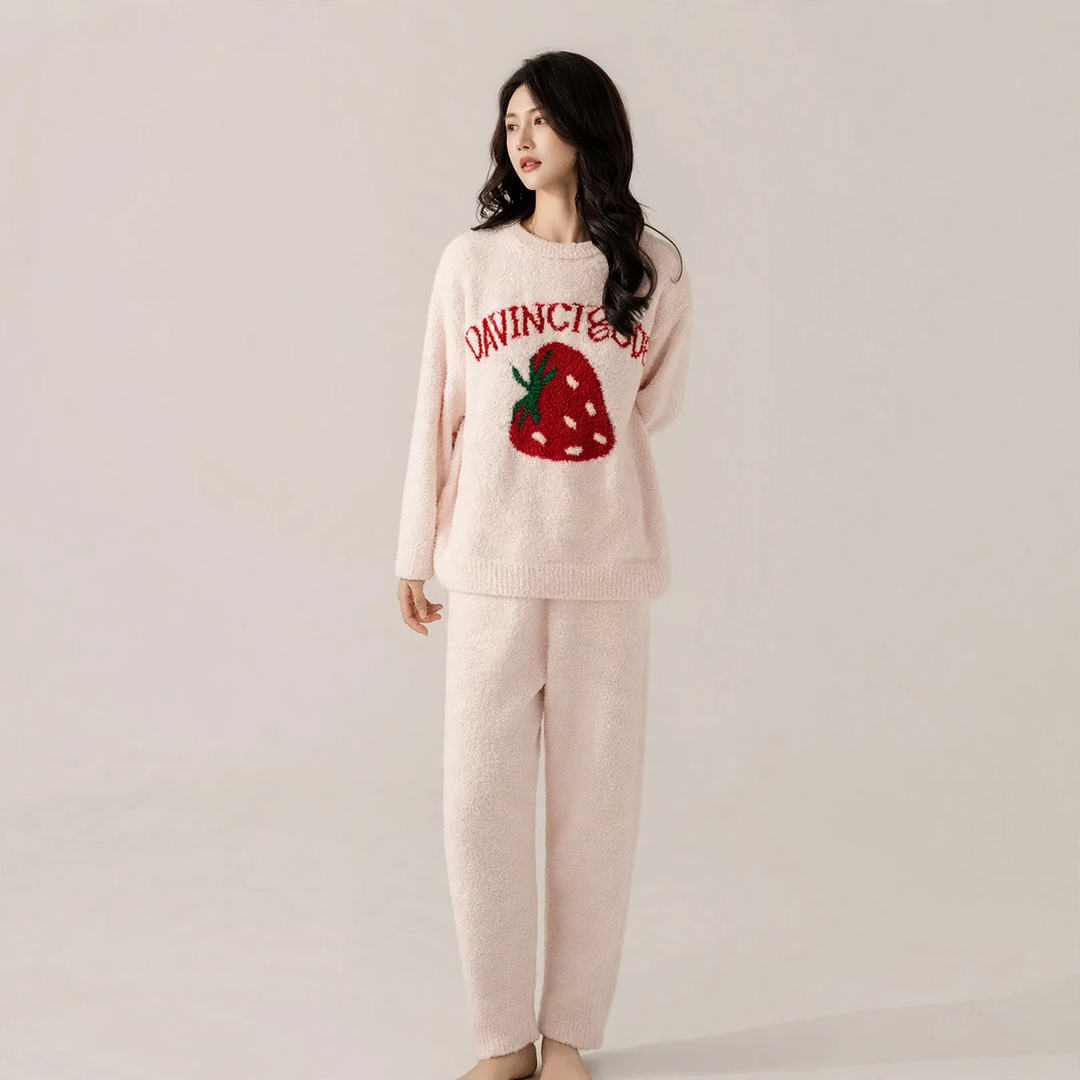 Pair-house suit, soft plush material, warming