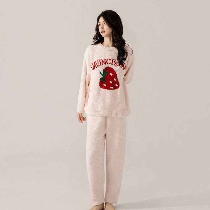 Pair-house suit, soft plush material, warming