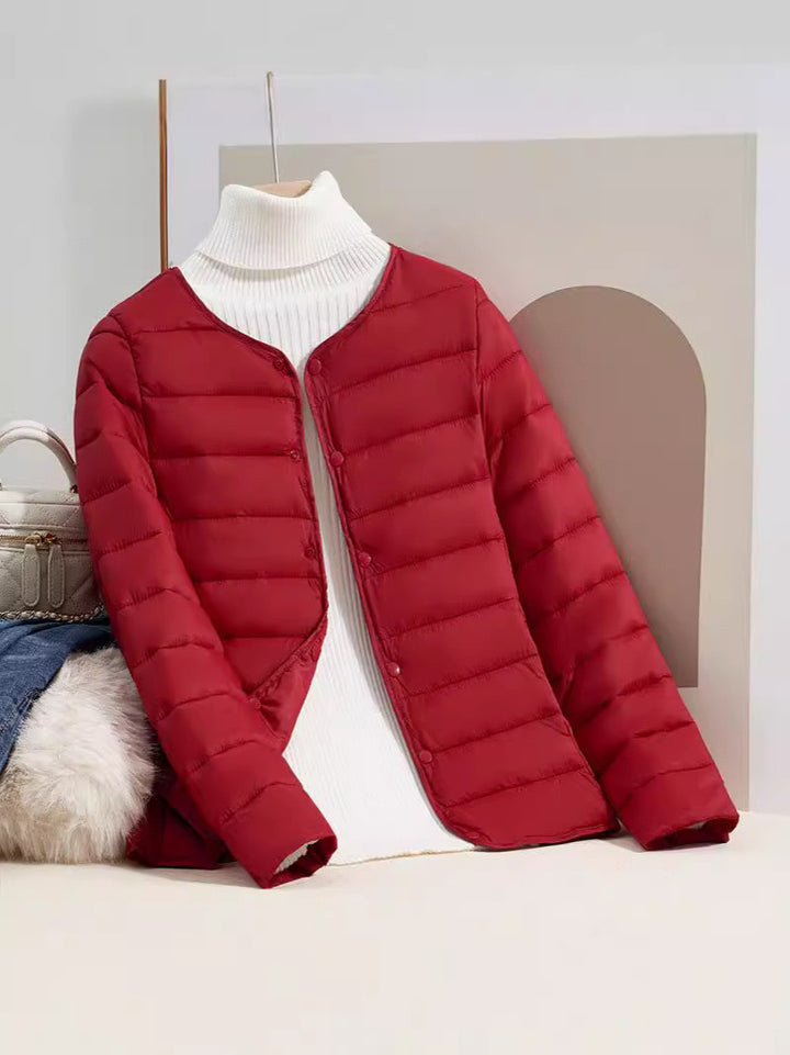 Lightweight, padded women's quilted jacket