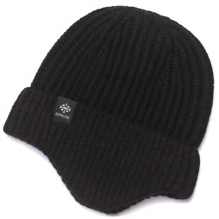 Winter knit hat and scarf set for men
