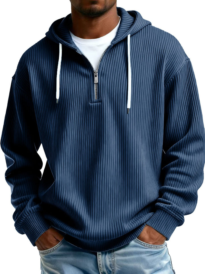 Men's hooded sweatshirt with zipper