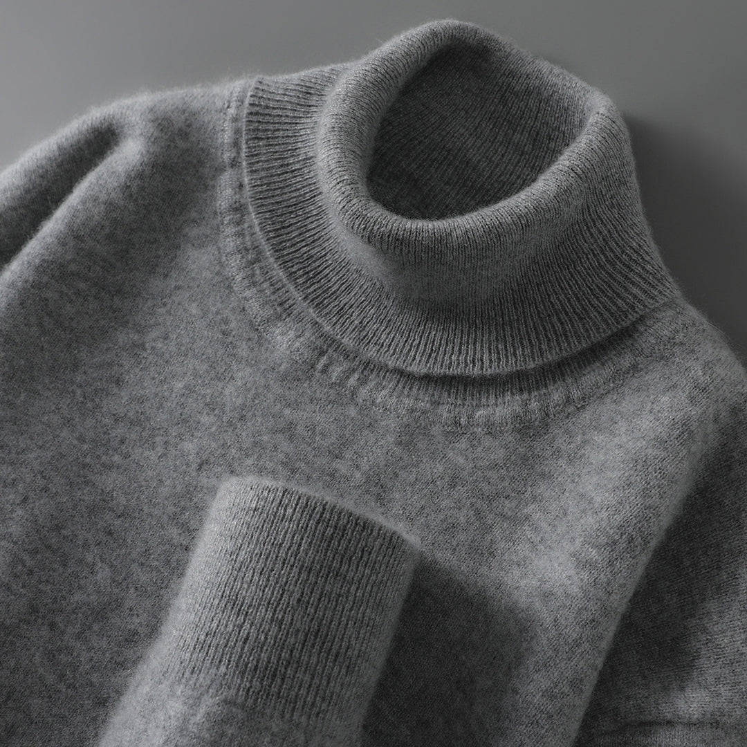 Men's Wool Sweater, 100% Wool, Stand Collar, Business Style