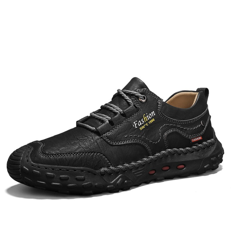 Men's ankle boots, medium-high shaft, lined