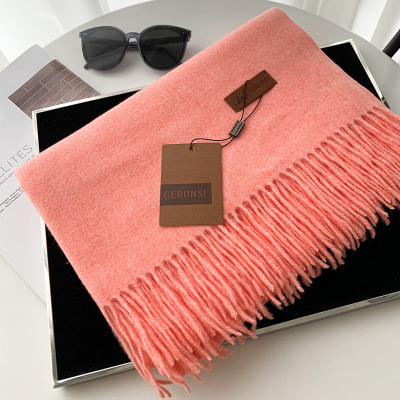 Solid color scarf made of cashmere imitation, 70x200cm