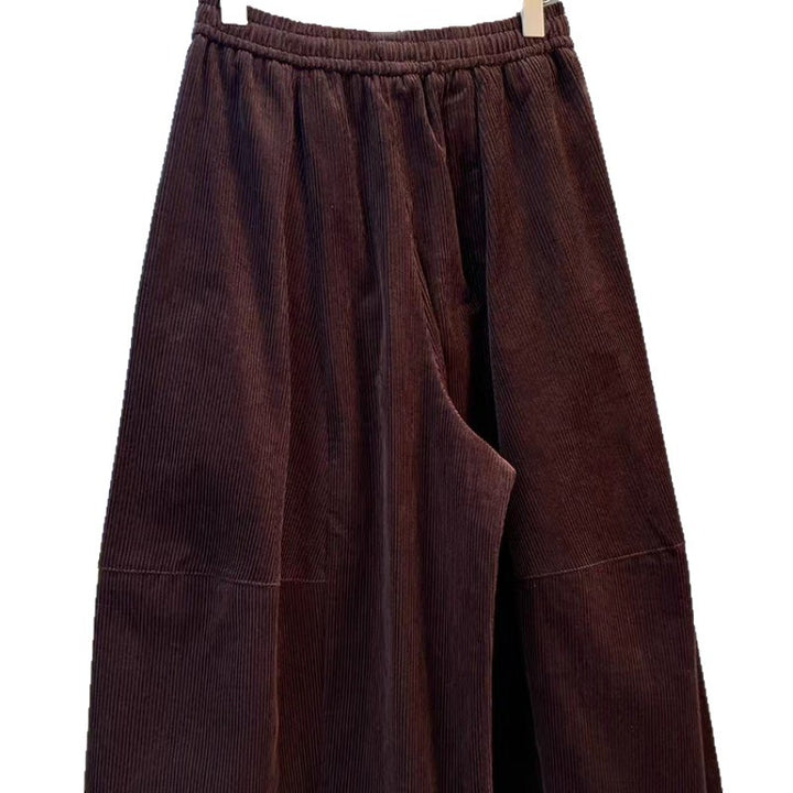 Women's Corduroy Pants in Retro Style, Harem Cut