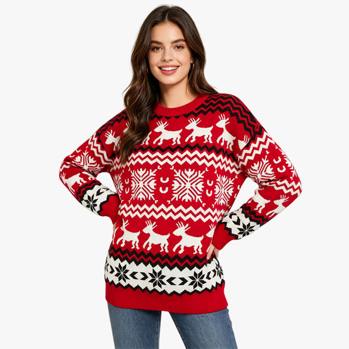 Christmas sweater with jacquard pattern, unisex