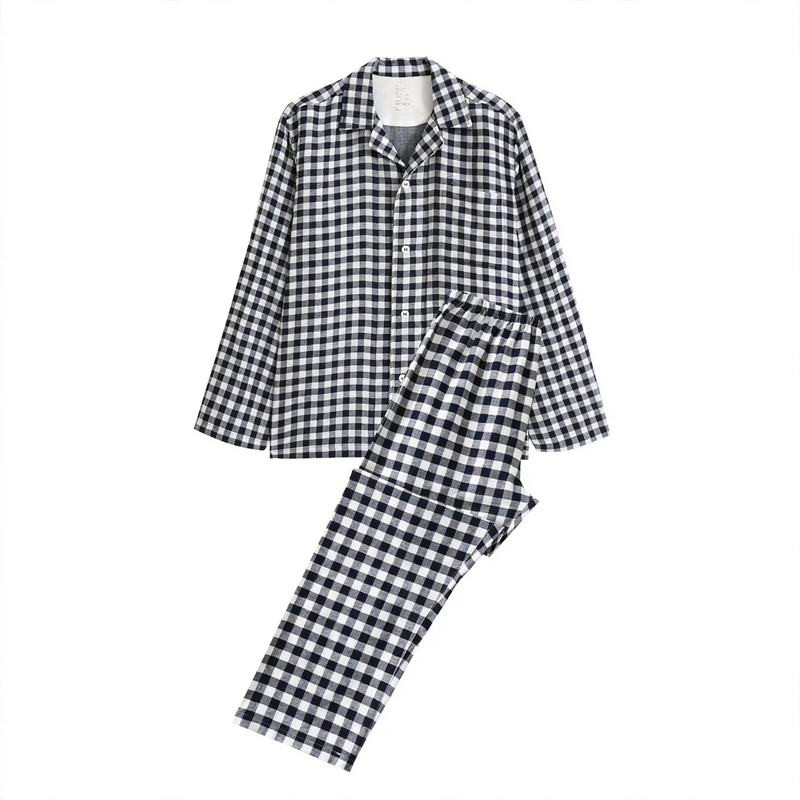 Couple loungewear, cotton, two-layer muslin fabric