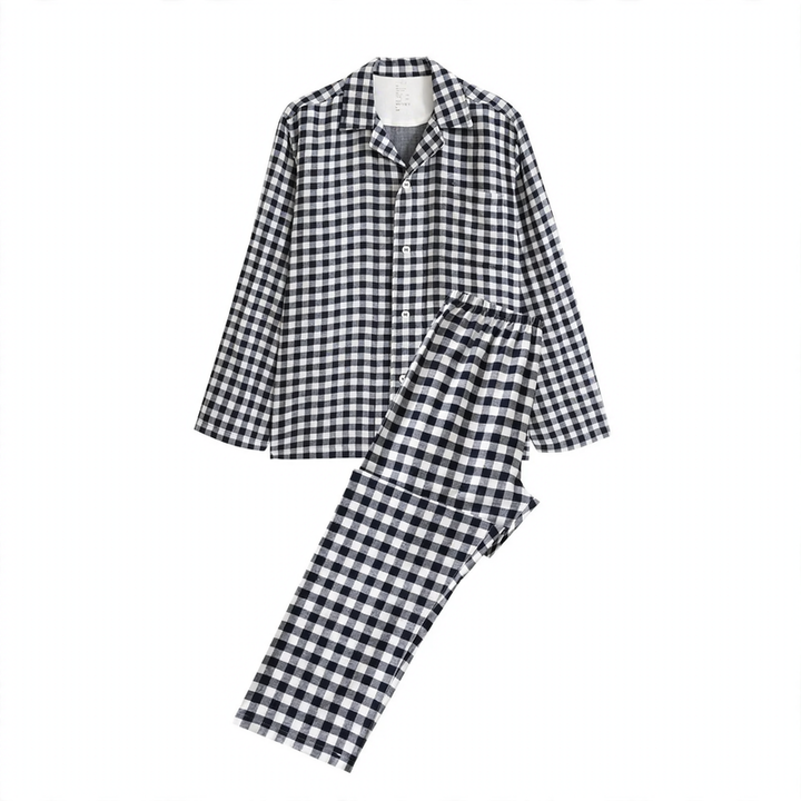 Couple loungewear, cotton, two-layer muslin fabric