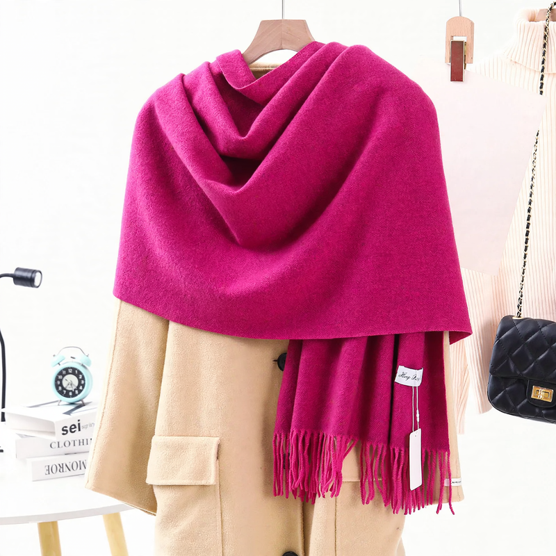 Thick winter scarf, 200x70 cm