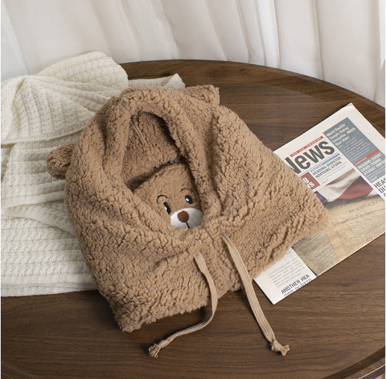 Playful hooded cap with ears
