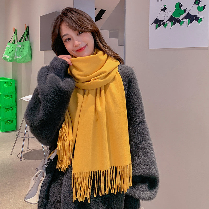 Solid color scarf, 200x70 cm, versatile