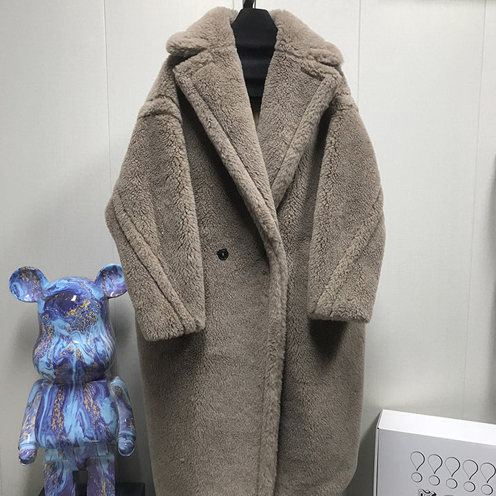 Teddy-Coat, mid-length, for women
