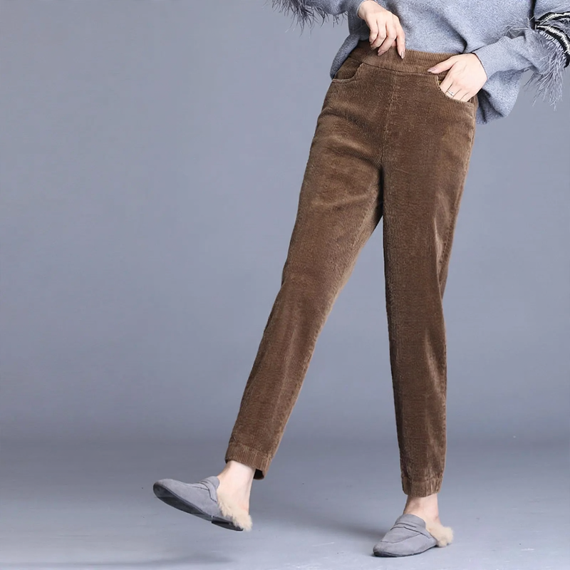 Kord-Harem pants with soft lining