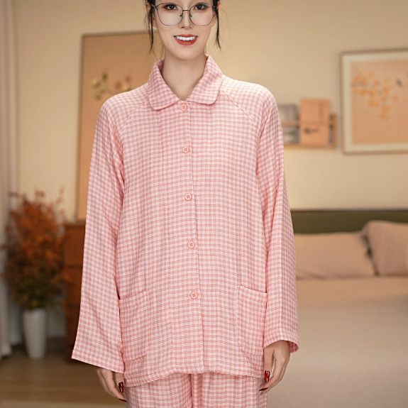Unisex-house suit, 4-layer cotton gauze, soft