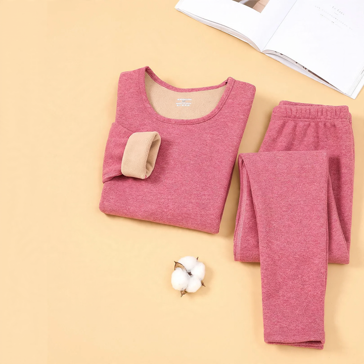 Padded thermal underwear set for women and men