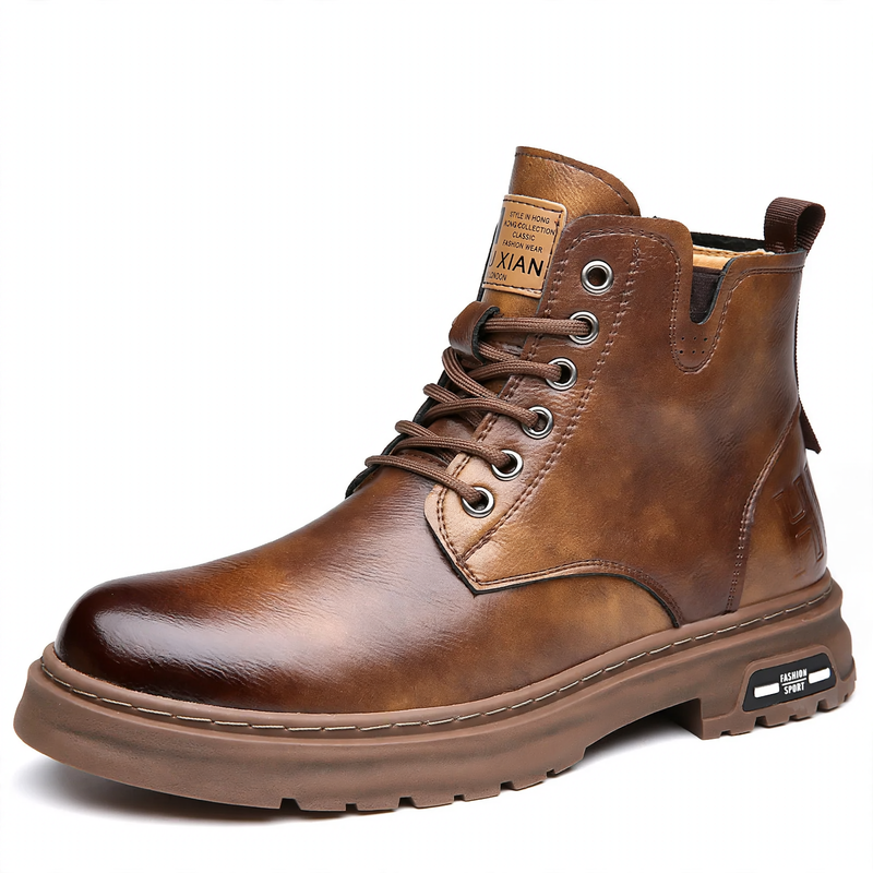 Men's work boots, insulated, slip-resistant