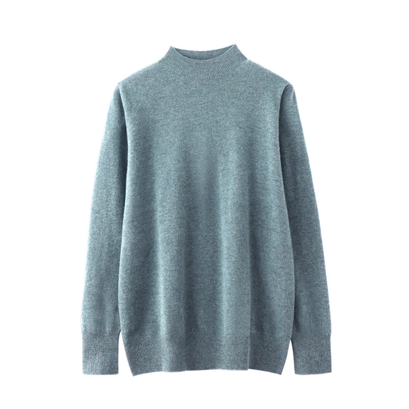 Men's knitted sweater made of 100% wool, loose fit