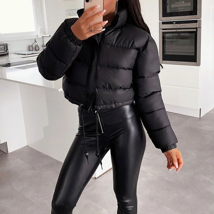 Padded women's quilted jacket in oversize look