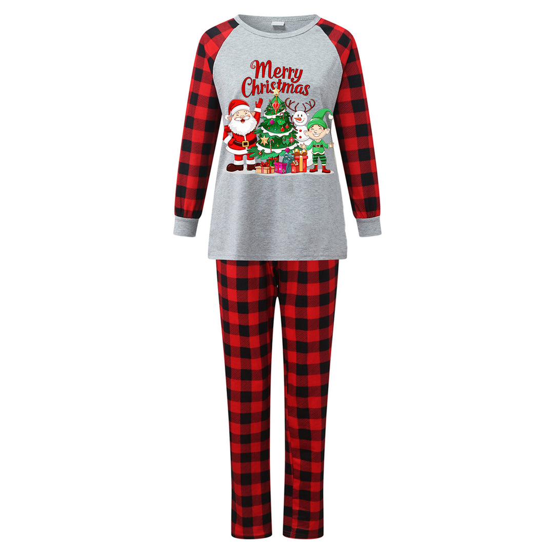 Family Pajama Set with Check Pattern