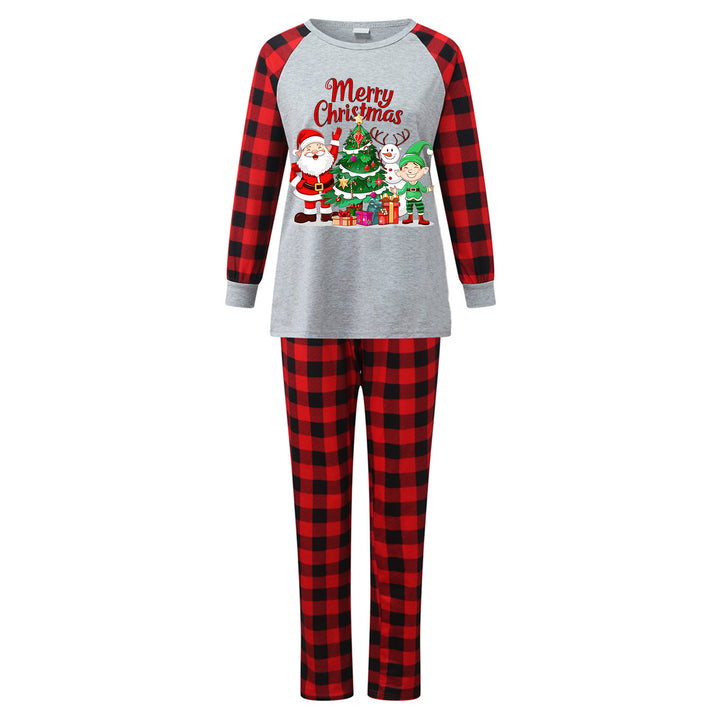 Family Pajama Set with Check Pattern