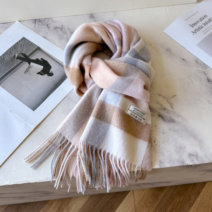 Classic wool scarf, 100% wool, 180 cm
