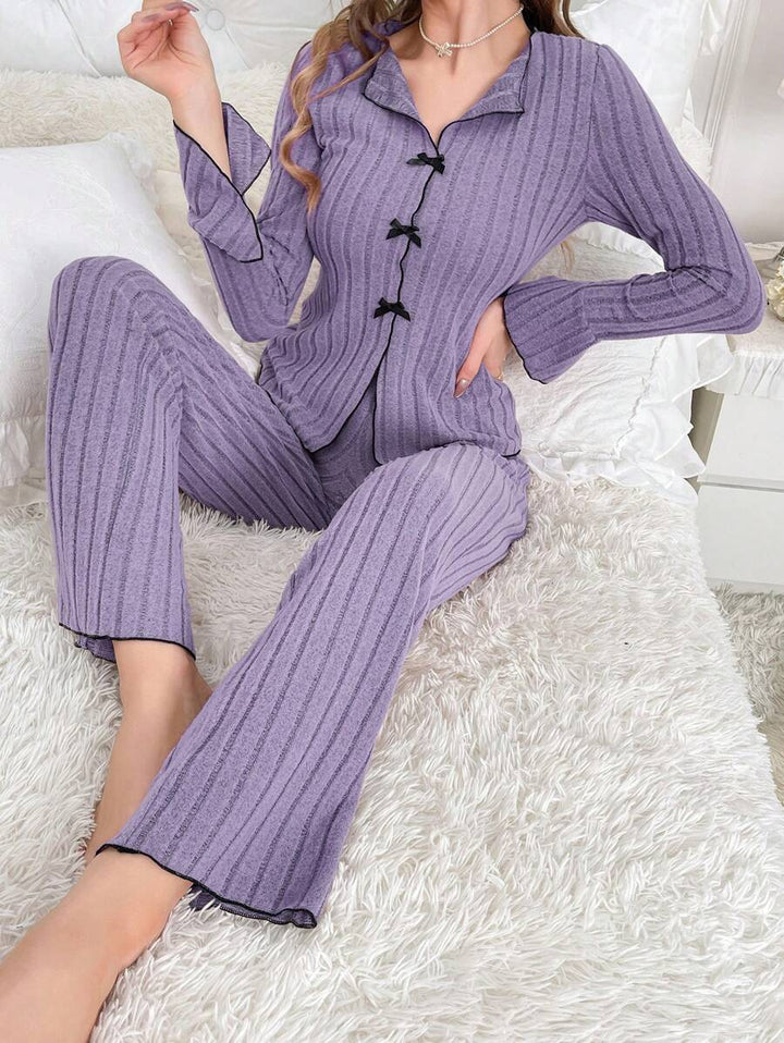 Women's loungewear set, two-piece, stylish and warm